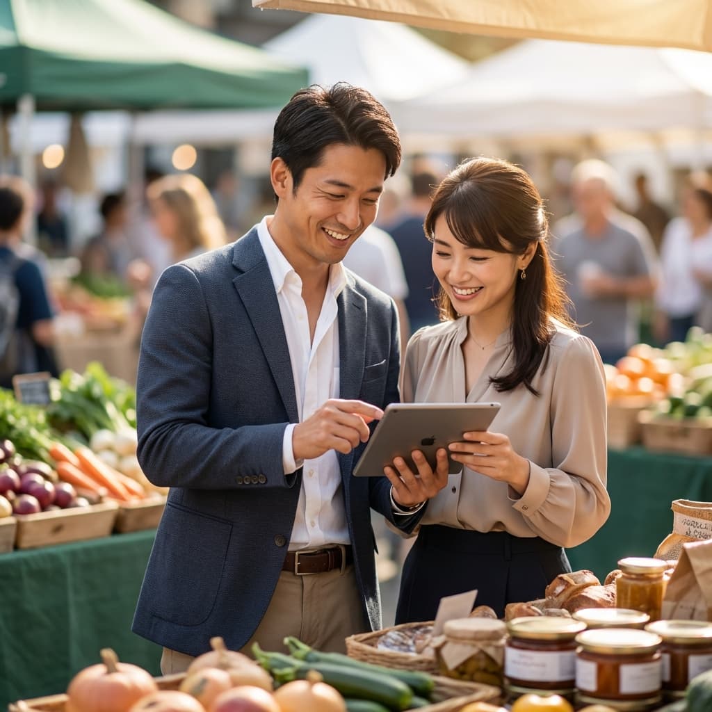 商談や接客の様子